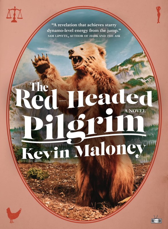 Red-Headed Pilgrim book cover with bear on it by author Kevin Maloney