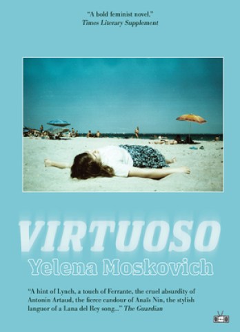 book cover for virtuoso by yelena moskovich, for indie press book list