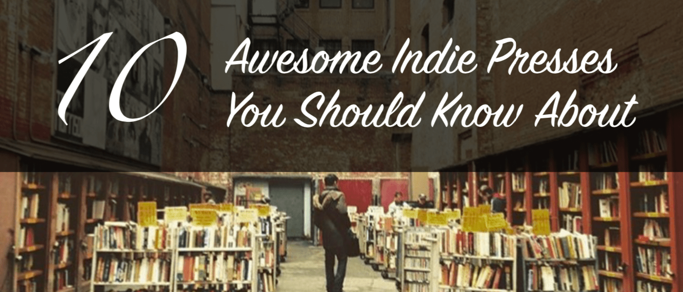 This blog post is about ten awesome indie presses you should know about. The photograph is from Brattle Bookstore in Boston, Massachusetts.