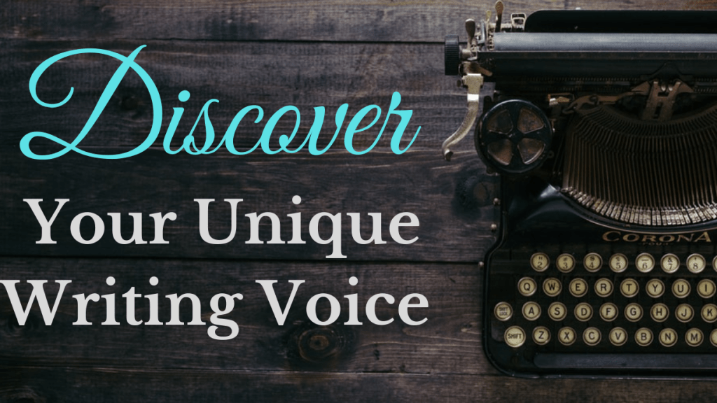 featured photo for Discover Your Unique Writing Voice, with a typewriter in the background