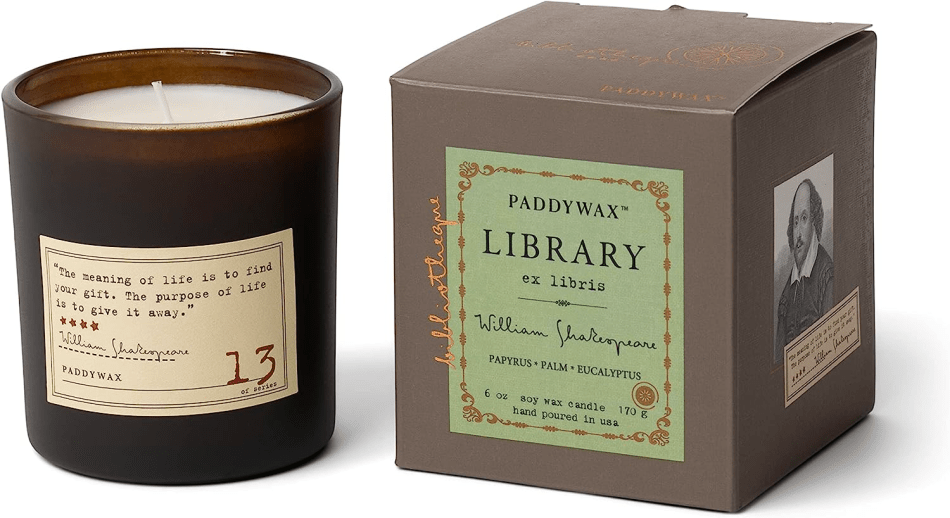 candle gifts for book lovers