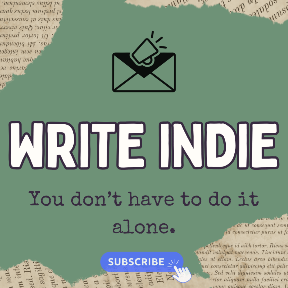 Write indie newsletter you don't have to do it alone, subscribe button.