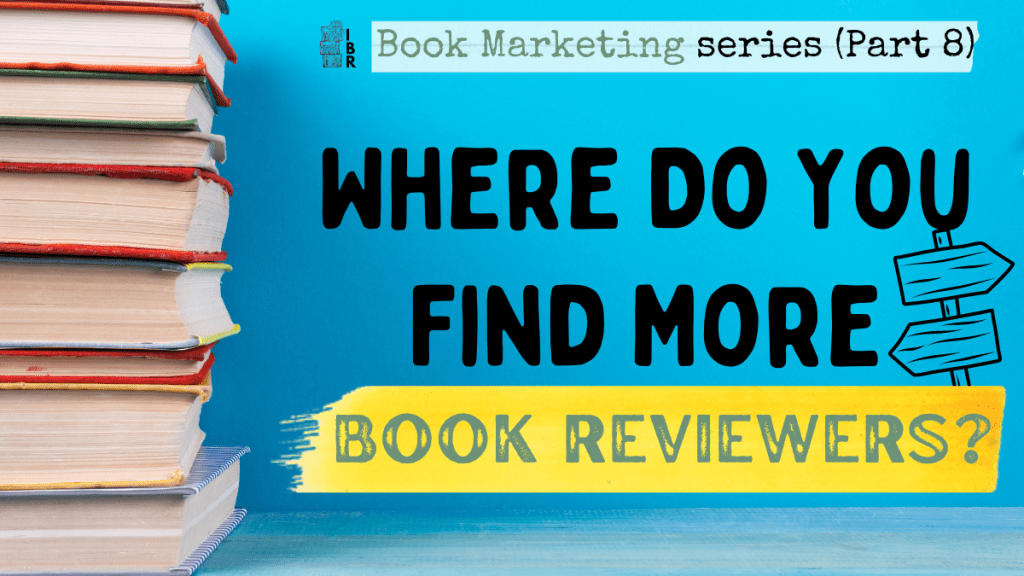 where do you find book reviewers blog post featured on blue background