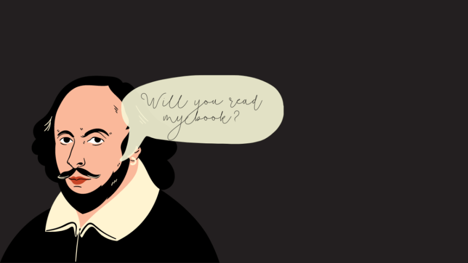william shakespeare asking someone to read his book