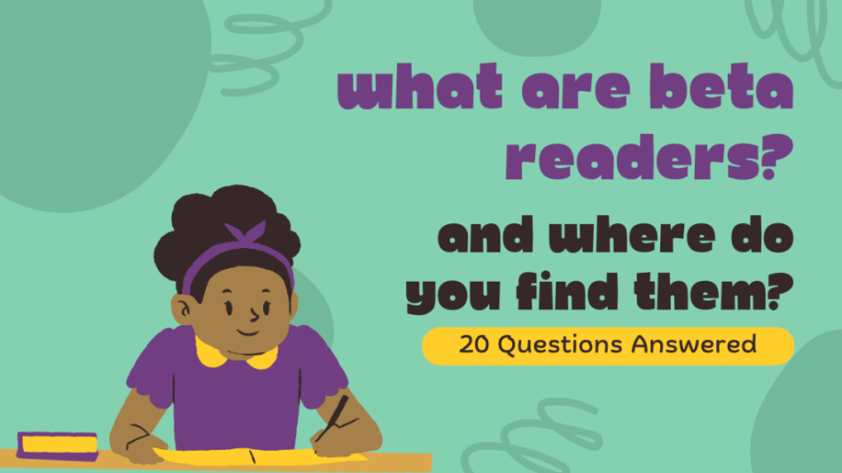 What are beta readers featured photo with woman writing